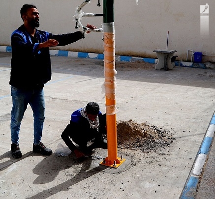 نصب تجهیزات و راه اندازی امکانات ورزشی در کانون اصلاح و تربیت استان هرمزگان
