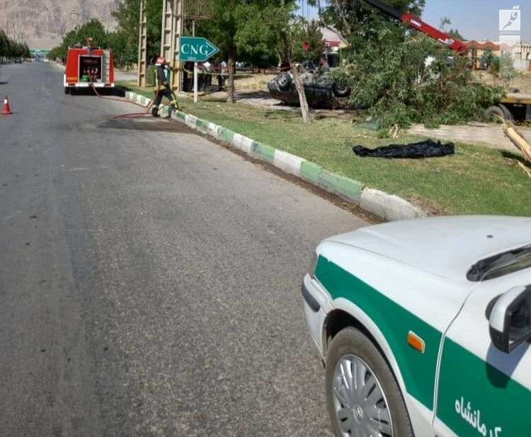 راننده جوان در حادثه رانندگی کرمانشاه جان باخت