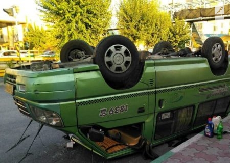 تصادف مرگبار اتوبوس با یک دستگاه ون در تهران